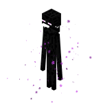 Enderman, une des créatures du jeu vidéo Minecraft