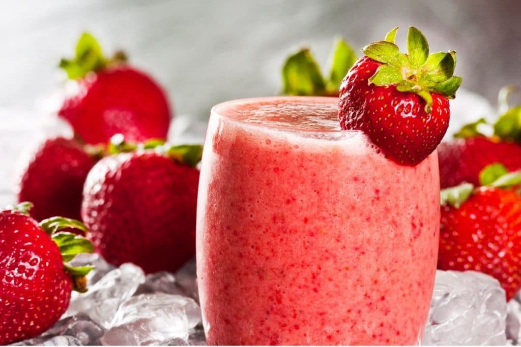 Smoothie à la fraise