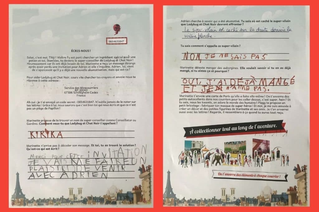 Courrier de réponse pour les équipes d'Epopia : tout est fait pour donner l'envie de lire et d'écrire.