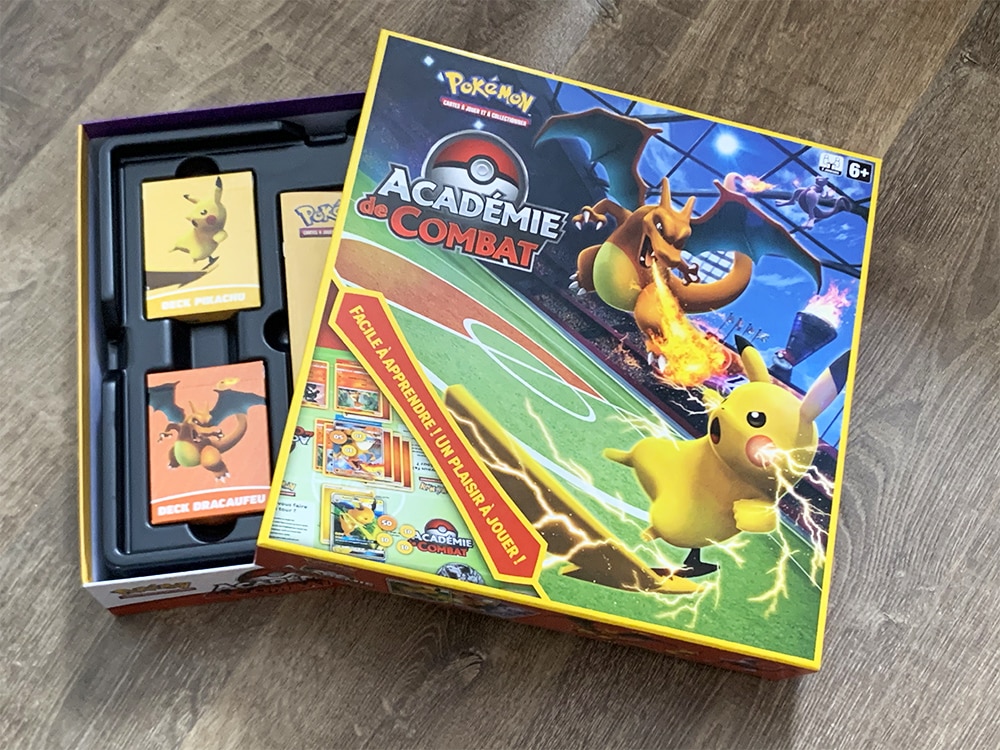 Le coffret Pokemon Académie de Combat est le jeu de société pour apprendre à jouer et à combattre