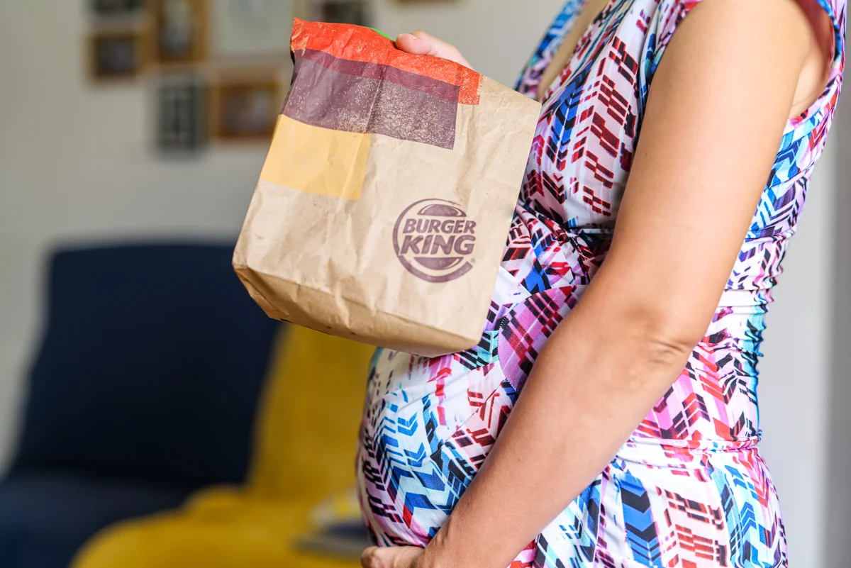 Menu Burger King enceinte