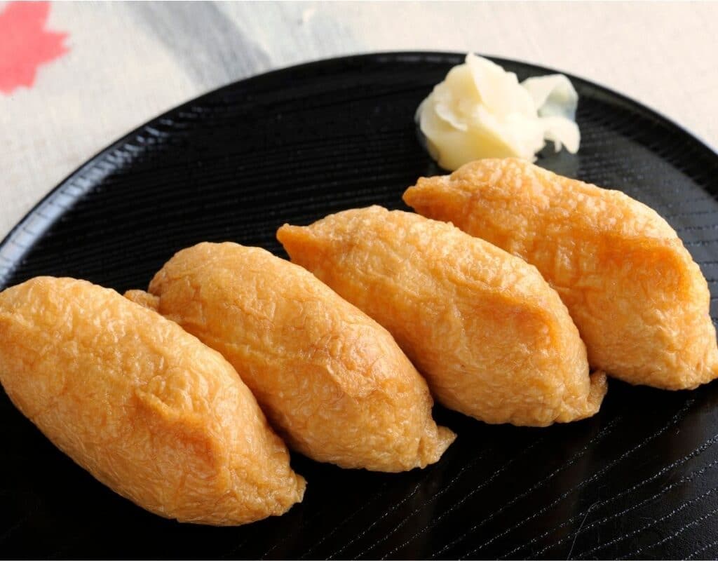 inarizushi ou sushi végétarien adapté à la grossesse