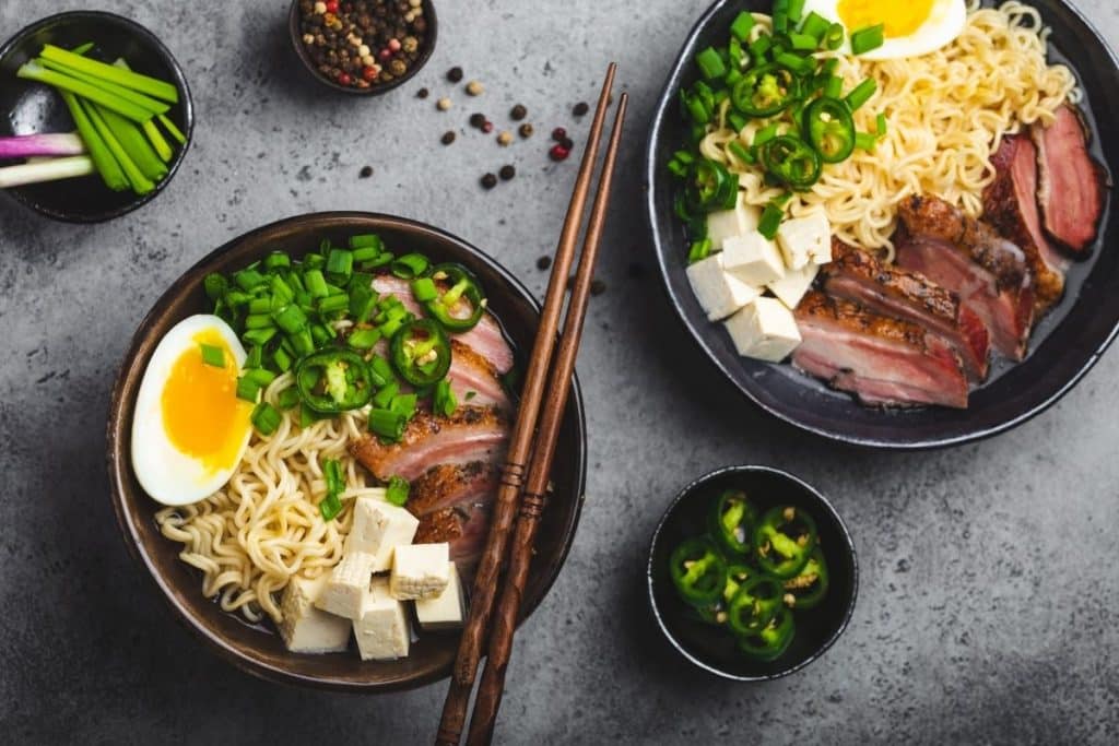 Bol de ramen proposé dans certains restaurants japonais