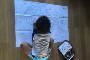 Planisphère à colorier