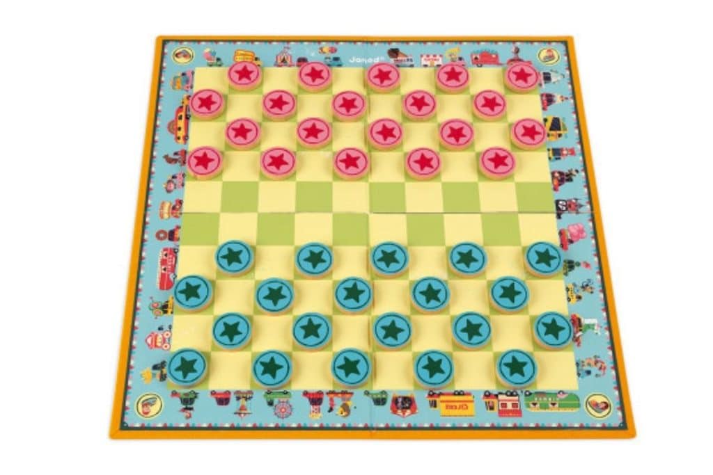 Jeu de dames coloré