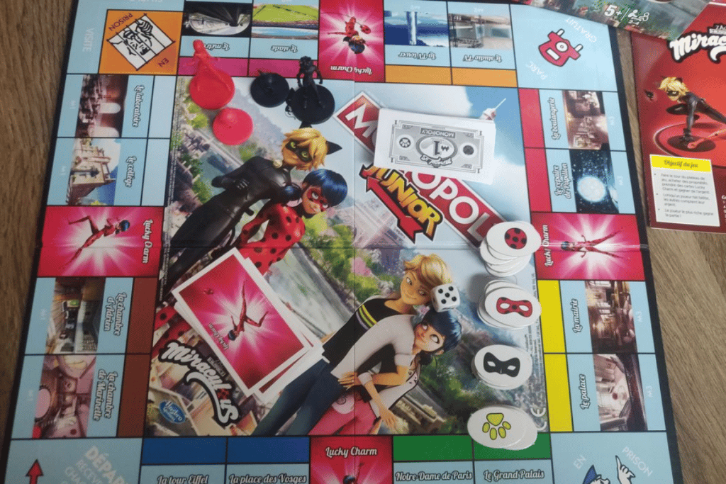 Plateau du Monopoly Junior version Miraculous