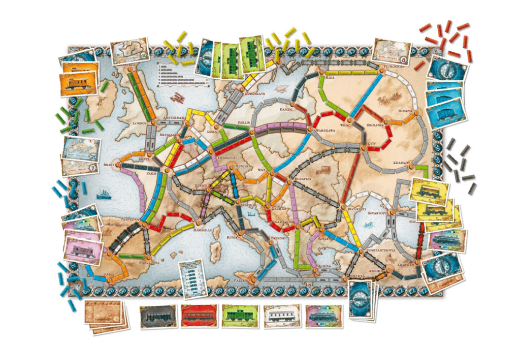 Plateau du jeu Les Aventuriers du Rail