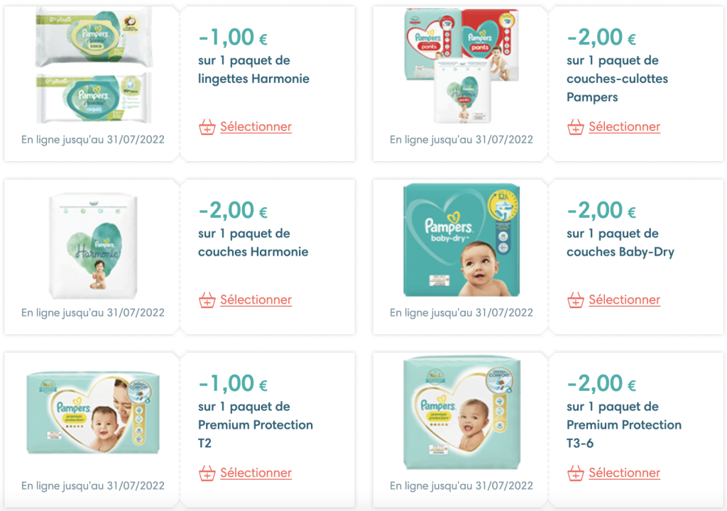 Les promotions sur le site pampers, une solution pour acheter des couches de qualité à un prix raisonnable