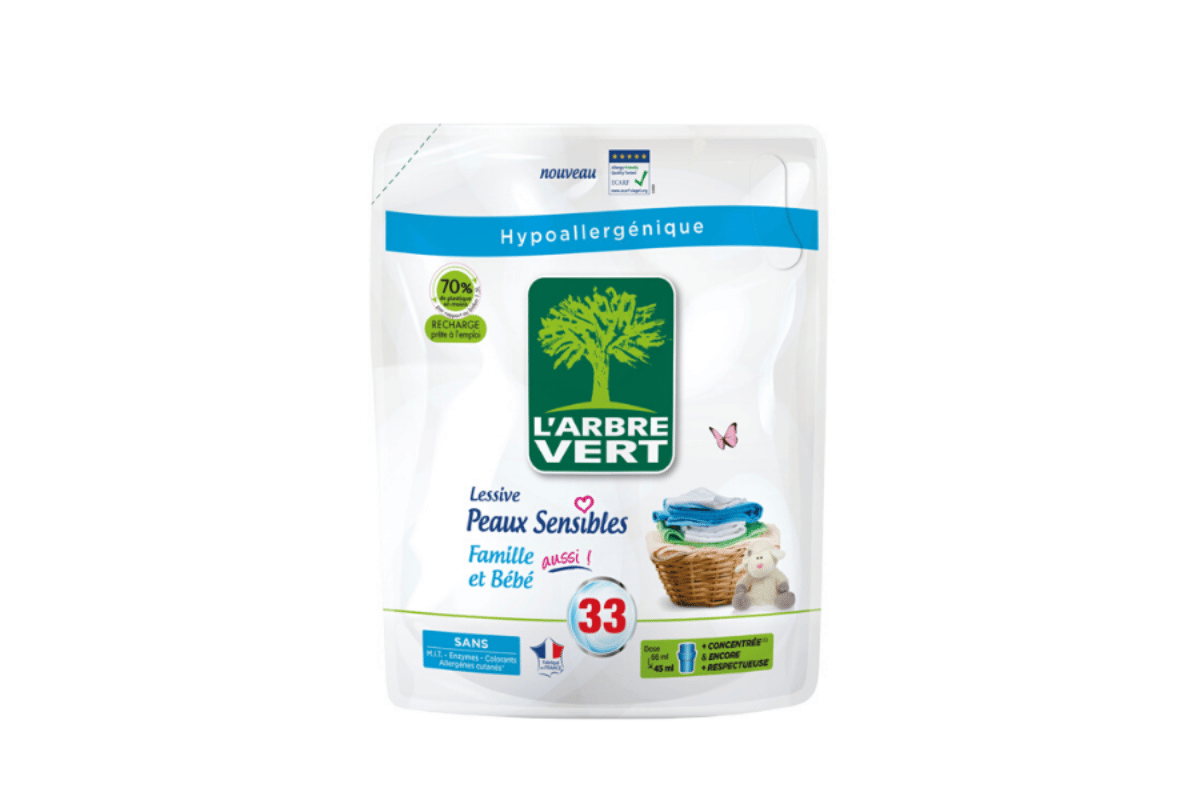 Lessive liquide peaux sensibles ARBRE VERT