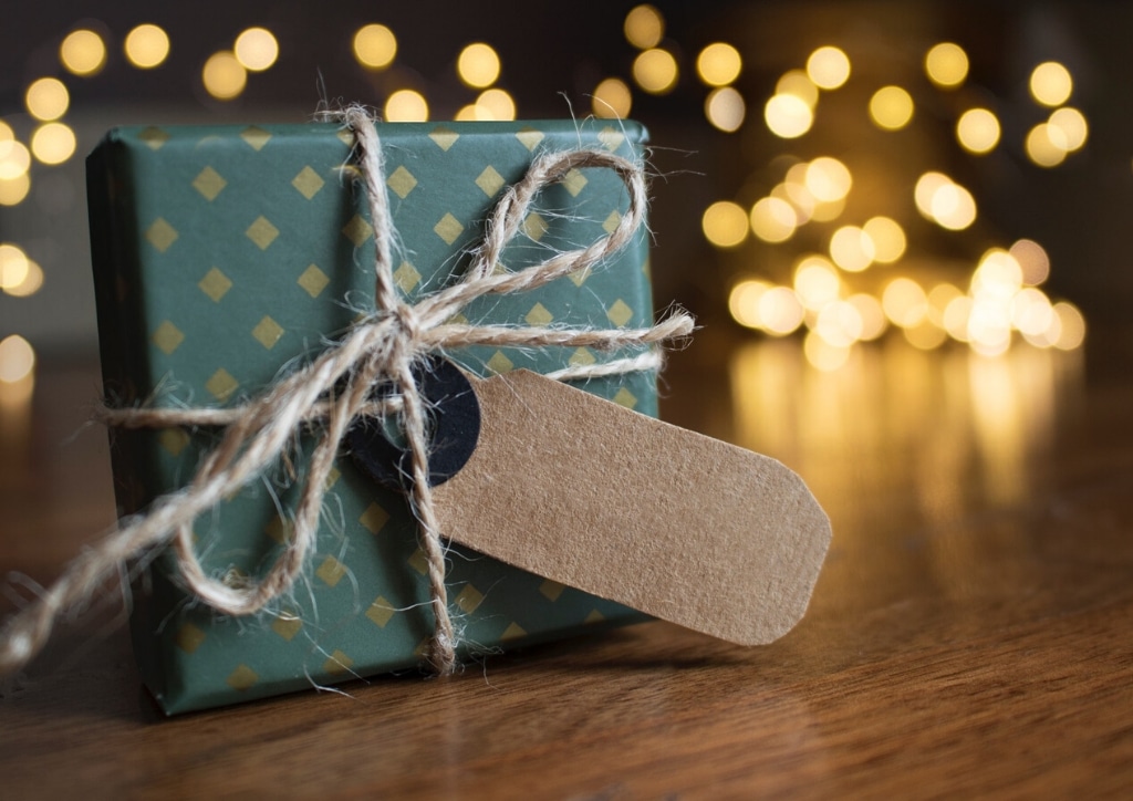 Cadeau de naissance avec des couches