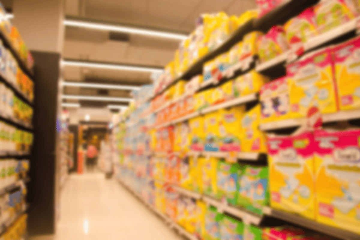 Rayon couches supermarché